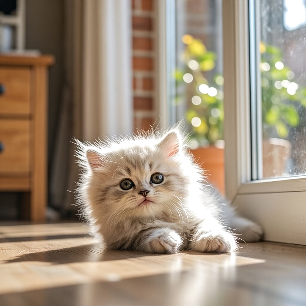 jmph_io's tweet photo. Today we celebrated our fluffy kitten Mochi turning 6 months old!  He now zooms around like a tiny tornado and steals socks on purpose—our favorite little chaos gremlin. So much joy in this tiny furball. https://t.co/3SpQbS5ieP