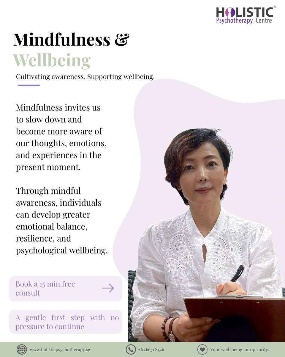 HolisticPsychC's tweet photo. Take a gentle first step towards greater emotional balance.

#Mindfulness #Wellbeing #MentalWellbeing #EmotionalWellness #SelfAwareness #MentalHealthSupport #TherapyWorks https://t.co/I9ln9nSOHB