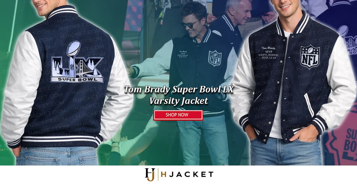 hjacket's tweet photo. Get ready to shop till you drop! 🛍️✨
#TomBrady #SuperBowlLX Varsity Wool/Leather Jacket.
►Shop Now Click on Link◄
https://t.co/xmHqKKxUd7
#sale #discount #megadeals #shoppingspree #bestdeals #adorablestyle #varsityjacket #leatherjacket #nflfashion #bradystyle #shopnow https://t.co/TuD993tMdf