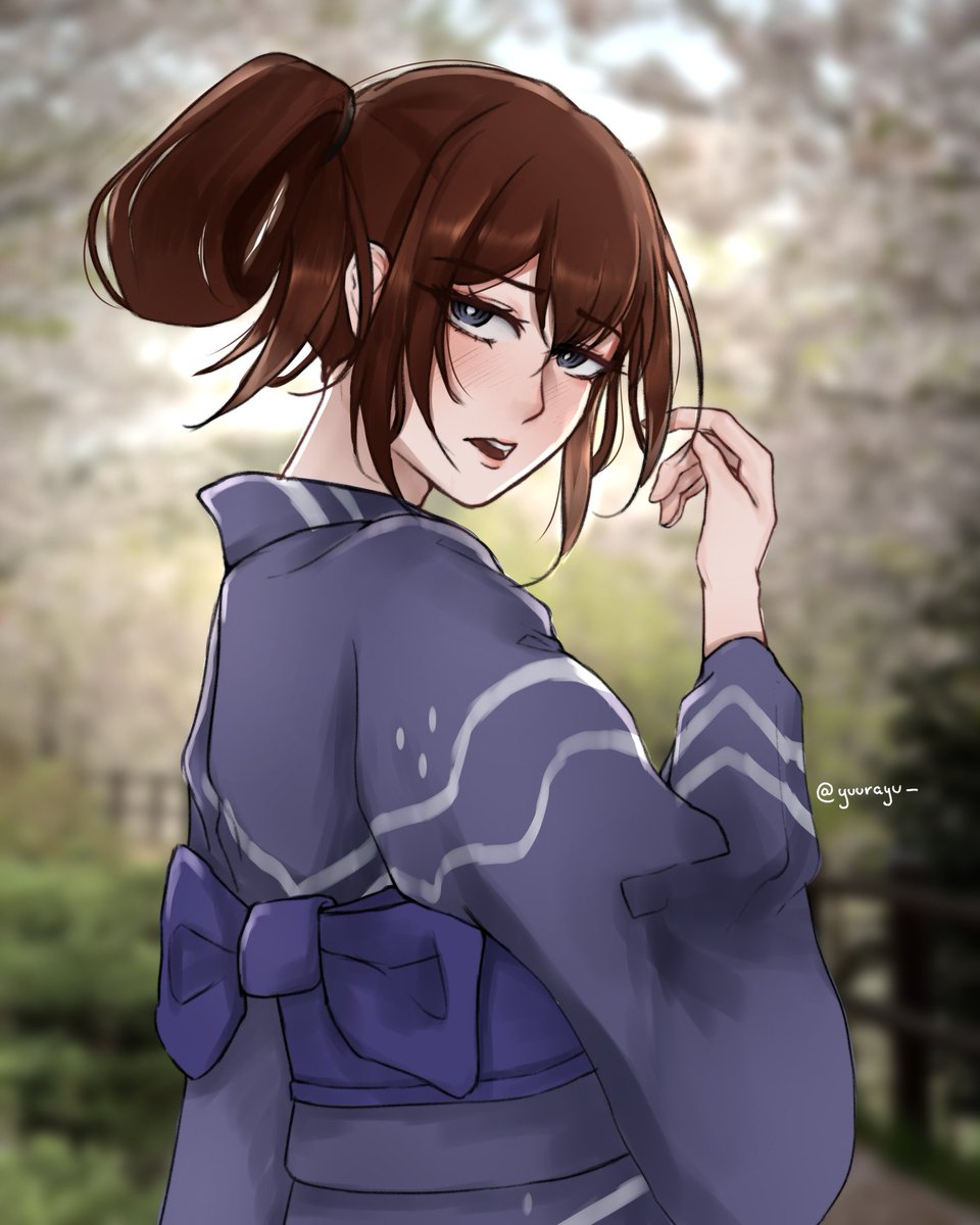 yuurayu_'s tweet photo. "d-does it suit me?"

#steinsgate #シュタゲ #makisekurisu #牧瀬紅莉栖 #浴衣の日 https://t.co/sZjS2rFgc4