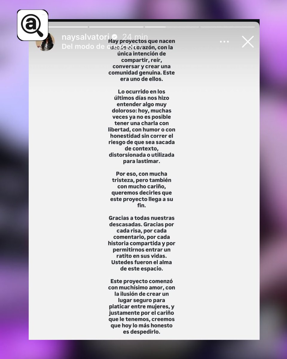 AlmanaquePuebla's tweet photo. 🚨🎙️ La diputada local de Morena, @NaySalvatori, anunció el fin de su podcast "Descasadas", luego de la polémica generada por los comentarios que ella, @GracePalomares y otras participantes realizaron sobre personas adultas mayores.

📹 A través de sus redes sociales, la legisladora insistió en que las expresiones fueron sacadas de contexto y aseguró que el contenido fue distorsionado con la intención de lastimarlas.

⚠️ La controversia surgió después de que en el programa se emitieran frases como "huelen a baúl" y "ya se están pudriendo", dirigidas a hombres de la tercera edad.

#Puebla #NaySalvatori #Descasadas #ÚltimaHora