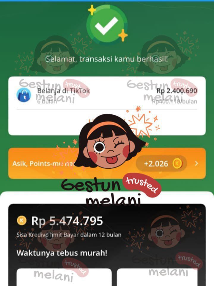 trefcker's tweet photo. Siang open yang mau gestun cair instan nya fastrespon di wa ya fee start 7% 
Kredivo, spaylater, indodana, gopaylater, yup paylater, bca paylater, atome, kartu kredit fastrespon wa ✨ https://t.co/MgDhCc6XfG
