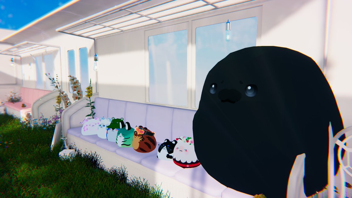 lapitu33's tweet photo. Somos Bolitas!!!
Las fotos mas bonitas en grupo!!
 #はむ３D #VRChat https://t.co/tTidNrgrIb