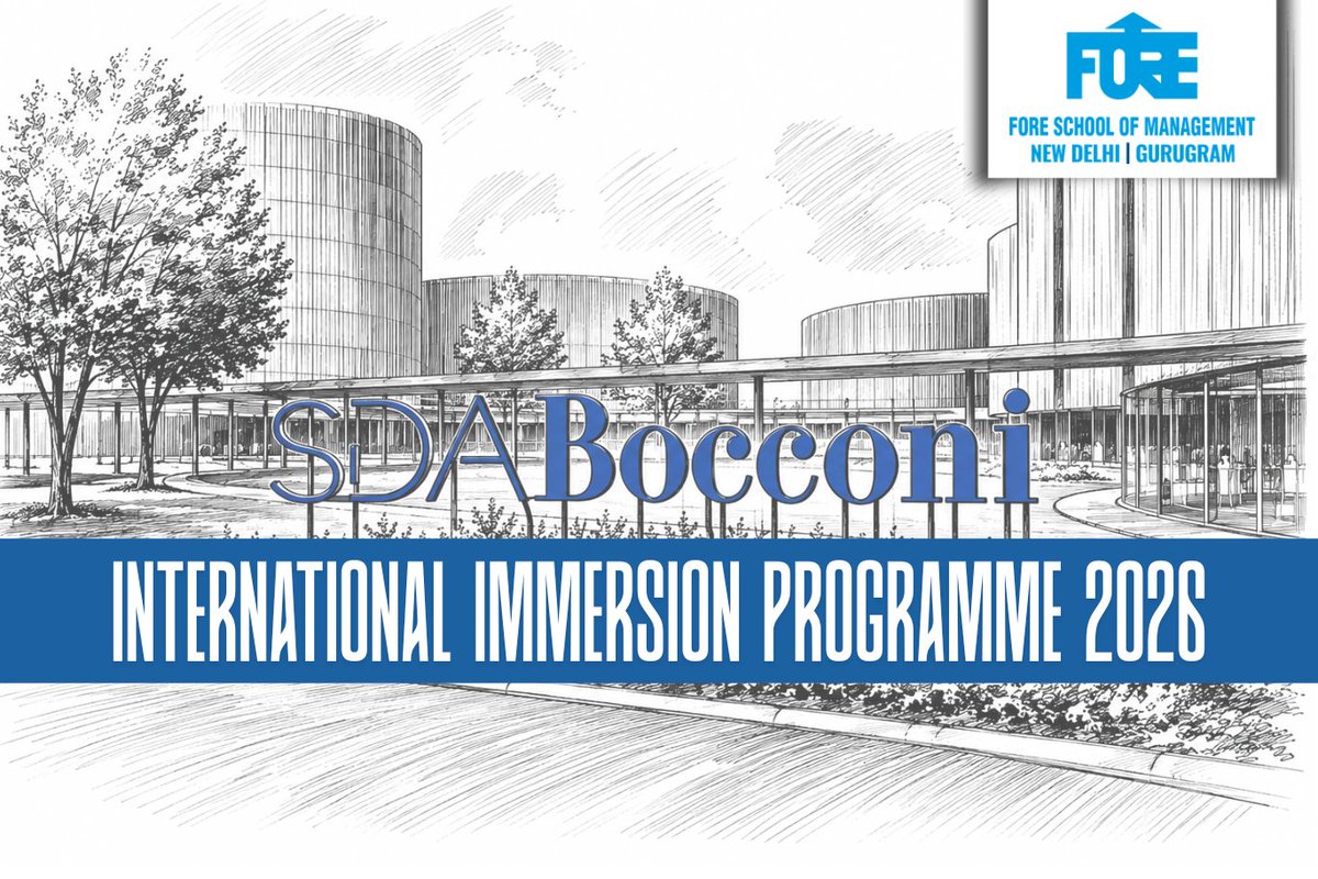 FORE_Delhi's tweet photo. #FORESchoolOfManagement #FSM #InternationalImmersionProgramme #IIP #SDABocconi #Blockchain #ExplainableAI #CausalInference #PGDM #Italy #FOREmulaForSuccess #FOREverEvolving #FOREverConnected https://t.co/f6kEpcNdjZ