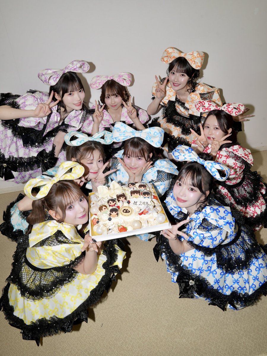 CUTIE_STREET_'s tweet photo. ꙳⸜ 𝖧𝖺𝗉𝗉𝗒 𝖡𝗂𝗋𝗍𝗁𝖽𝖺𝗒 #CUTIESTREET🎂 ⸝꙳

💛古澤里紗
❤️佐野愛花
💚板倉可奈
💙増田彩乃
🧡川本笑瑠
🩵梅田みゆ
💜真鍋凪咲
🩷桜庭遥花

#きゅーすと2周年
#きゅーすと #ケーキ貰ったよ♡ https://t.co/aswH2Ed94G