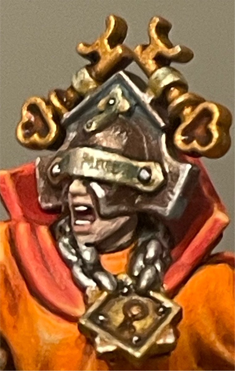 EaterOfBrushes's tweet photo. Finally finished the pyrocaster.

I kind of messed up on the base at the end you can see where the flames are hitting it 

So that’s something I can improve on 

Overall though pretty happy with the model https://t.co/5m9G6mEJAN