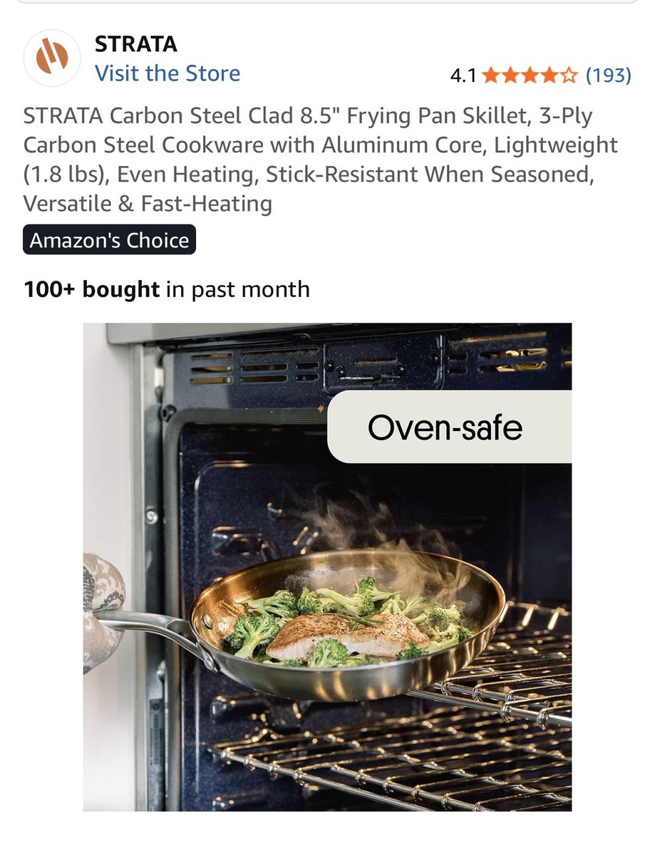 shelascomputer's tweet photo. I need a carbon steel pan!! So expensive though 🥲 https://t.co/IjUG77zQM8