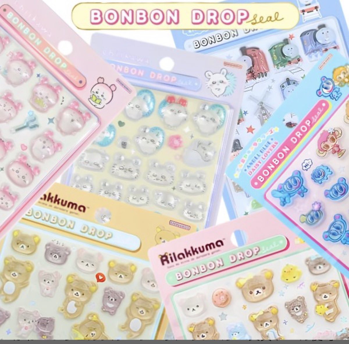 ashley_olmeda's tweet photo. 楽天PR

【本日15時〜販売開始】

8月4日(火)15:00より、
楽天オンラインにてボンボンドロップシールが定価販売予定！

ちいかわ・リラックマ・きかんしゃトーマスなど、
人気キャラクターの商品が多数ラインナップされています🔥

販売リンクははこちら👇

https://t.co/nN1t45c0lP https://t.co/kjbx96CAMb