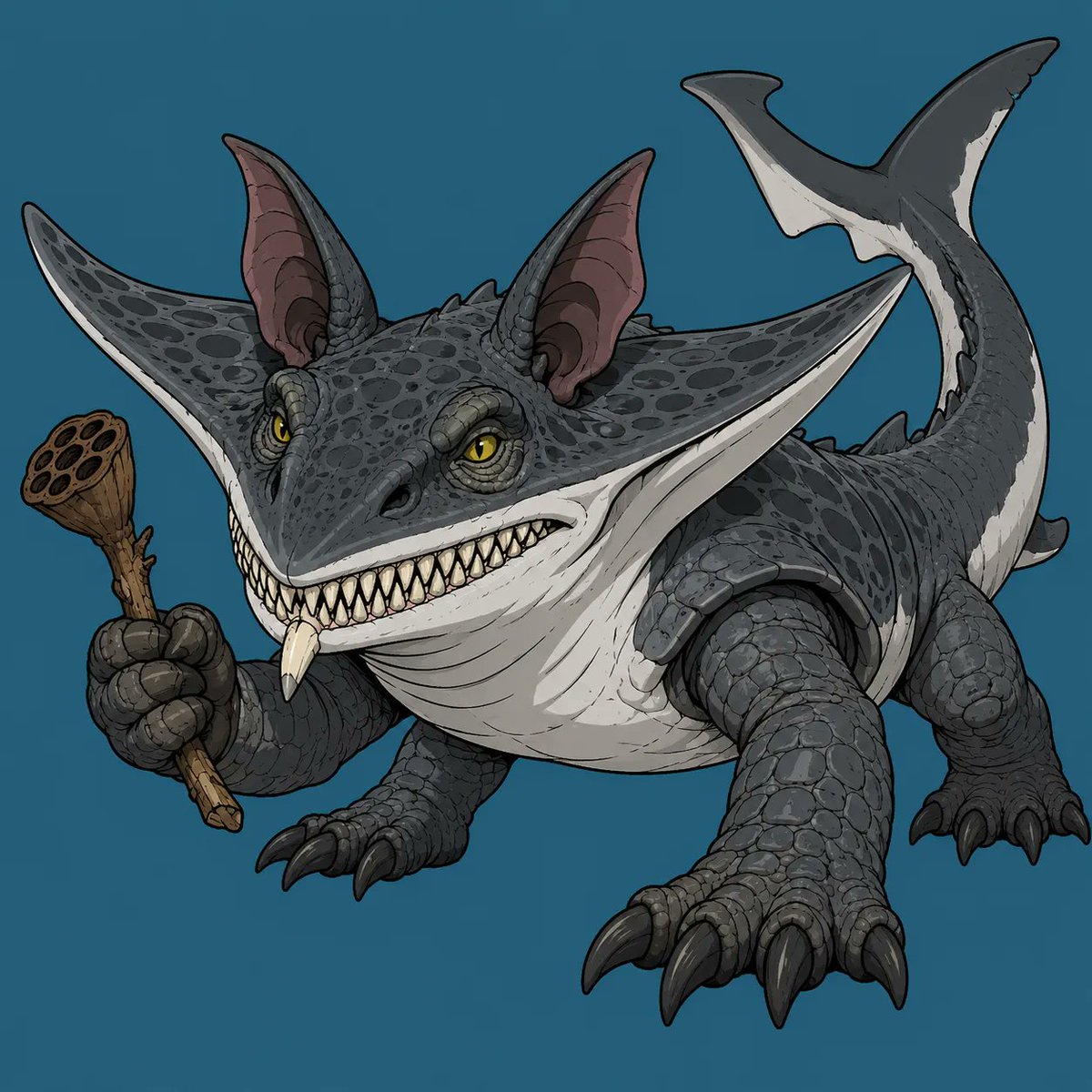 mark_literacy's tweet photo. The Thornback Reef Crawler — today's creature. cartoon, aquatic, warm-blooded and cold-blooded. https://t.co/bOgkzYqBZ6