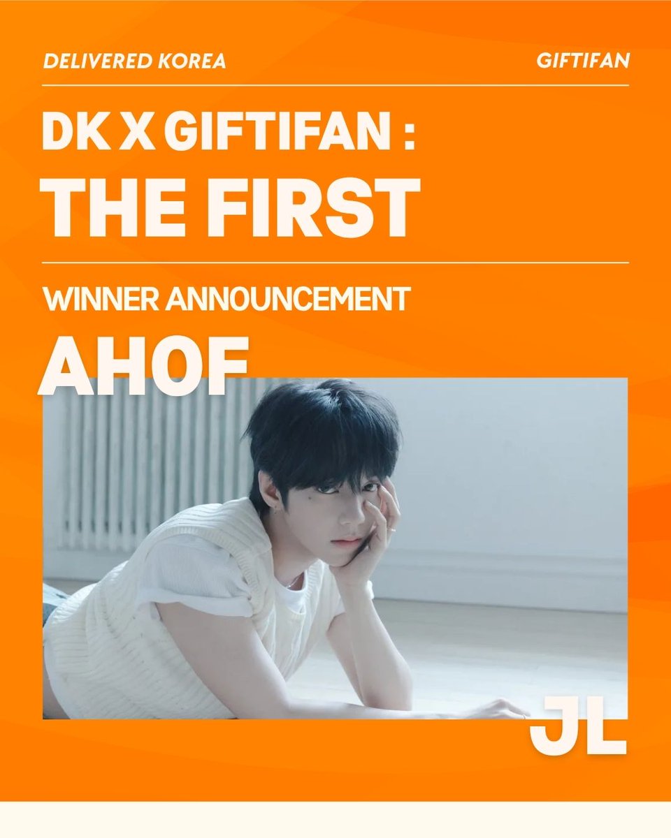 giftifan's tweet photo. 🚀 DK × GIFTIFAN : The First Results 🚀

🥇#JL (#AHOF)🎉

With 320,887,800 PINK💗, 
#JL has taken 1st place in the DK × GIFTIFAN : The First voting event!

Congratulations! 👑✨

🏆 WINNER REWARDS
● New York Times Square Pelé Billboard Advertisement
● Online News Article
●Congratulatory Post on GIFTIFAN Official SNS

💜 Thank you to everyone who participated in the very first GIFTIFAN × Delivered Korea Celebration Voting Event.

Stay tuned for more exciting events with GIFTIFAN × Delivered Korea! 🚀

💖 App Download
Android 👉 https://t.co/VP5xtEv2v7
iOS 👉 https://t.co/7BW6q2Y4bY

#GIFTIFAN #DeliveredKorea #DKxGIFTIFAN #TheFirst #KpopVote #기프티팬 #딜리버드코리아