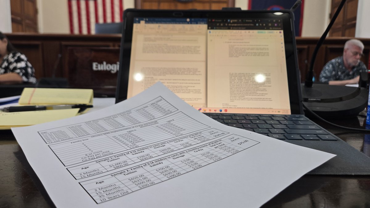 ShawnGumataotao's tweet photo. Back in Special Session. My view for the discussions on subsidy payments for the Child Care Development Fund. I am concerned by the direction these talks are taking. Do we need a different approach to help working families with child care? Here to assist with a way forward. #guam #islandlife #paraitaotao #publichealth #childcare #future