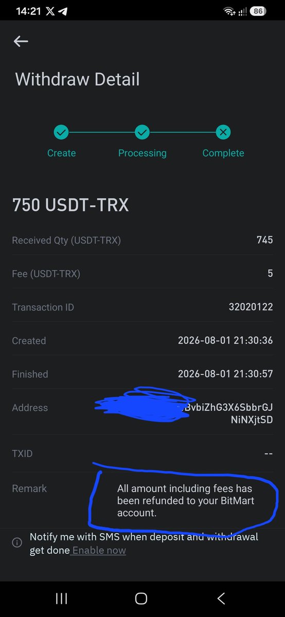 OneConnecT_237's tweet photo. @VFXman1 @BitMartExchange @BitMartSupport @varadubai @SanadakUAE Facing same issue here https://t.co/qQV0yPXe63