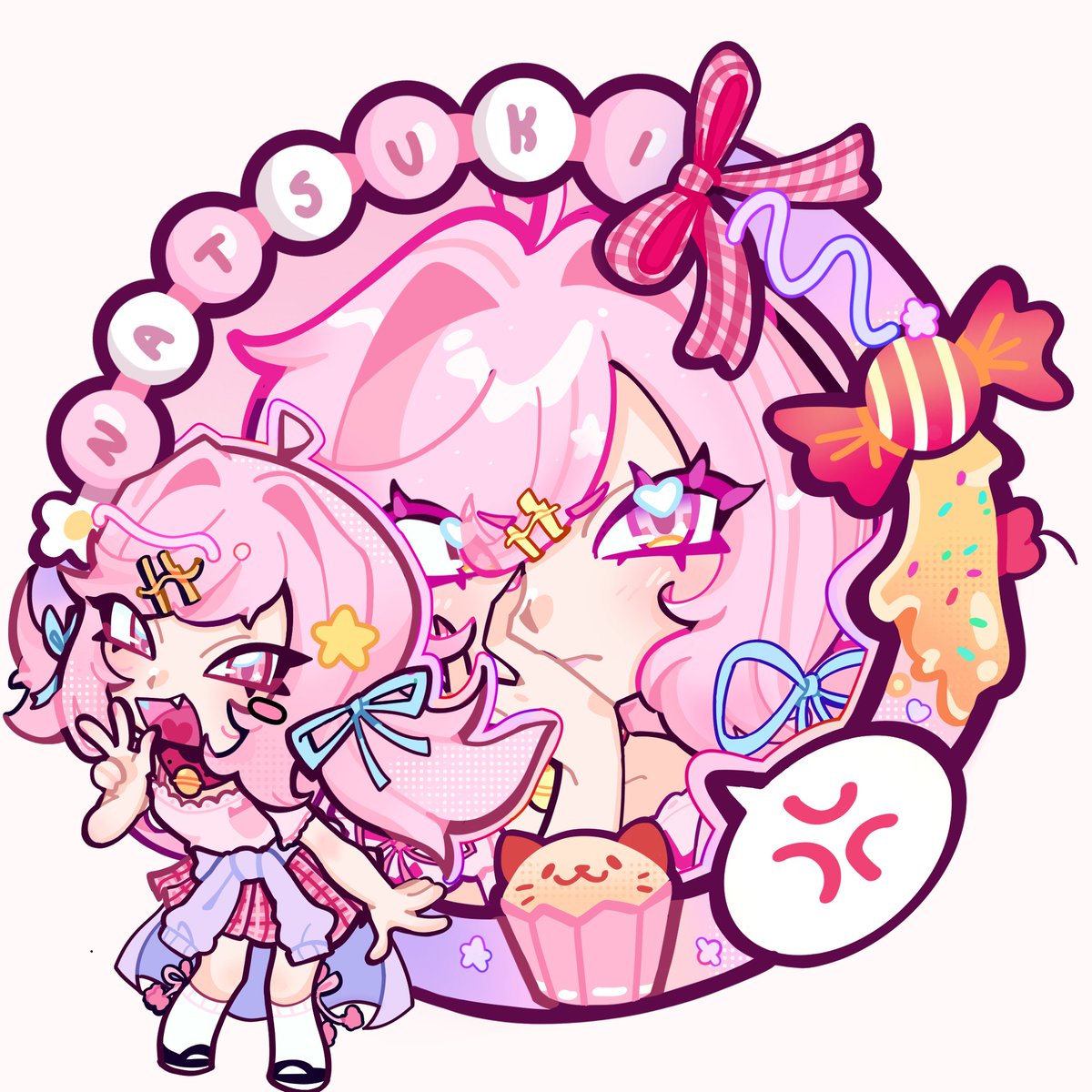 Nerukito_9's tweet photo. I made a picture of Natsuki for her birthday, a little late, but I liked how I improved. Soon I'll be making custom frames + PFP or separate frames for $35 each, or just the frame for $29. #DDLC #dokidoki #natsuki #comission #art #anime #xd https://t.co/lhwrRJYjrs