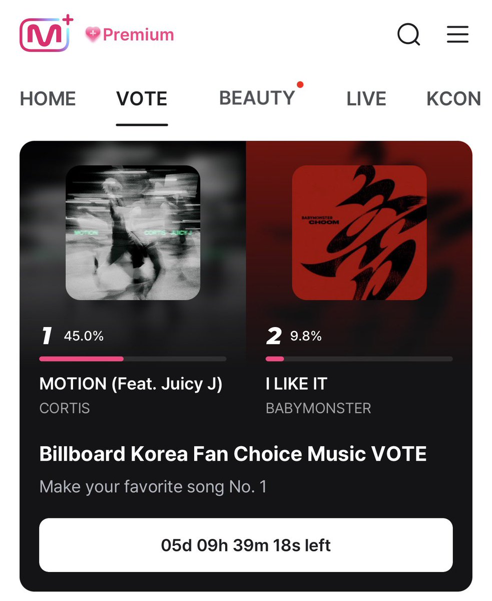 phewberder's tweet photo. MOTION is now up for Billboard Korea Fan Choice Music (August Week 1) 🔥

📱 App: Mnet Plus
🗳️ 10 FREE votes per device daily
⏰ Ends: Aug. 9 • 23:59 KST

🔗 https://t.co/Q1CdQhI73H

We gave REDRED two consecutive weekly wins. ❤️💚 Now it’s MOTION’s turn!!!!!!!!!

LET’S GAURRRRRRRRRRRR AND PUT MOTION ON TOP NEXT!!!