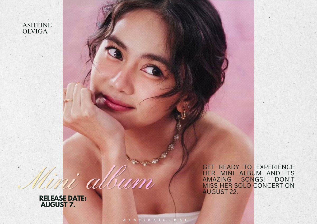 isabelfisherrrr's tweet photo. Counting down the days until her mini album. She looks breathtakingly gorgeous, and I couldn't be more excited. 😍🌸✨🎶 #minialbum #ashtineolviga https://t.co/362IiEkwF0