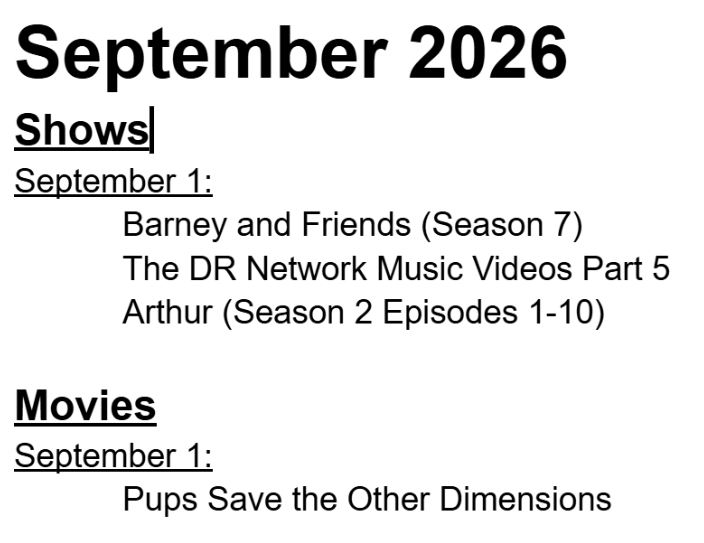 TheDRNetwork1's tweet photo. Here's what's coming to The DR Network+ next month! https://t.co/SMd8Mv0wiP