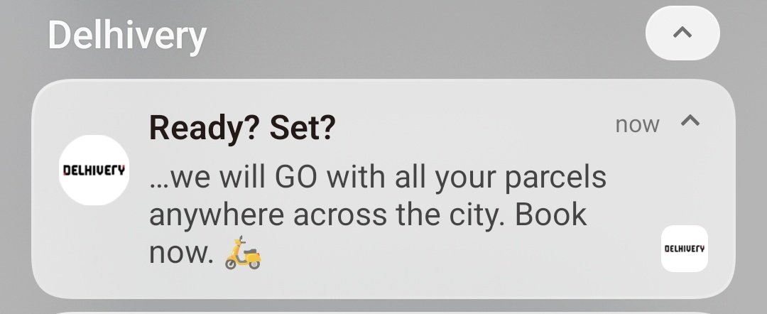 dlast_millenial's tweet photo. @help_delhivery DMed you after emailing your support team yesterday. Probably spend less bandwidth on push notifications, more on solving queries? 

Or atleast not agitate your users by sending marketing push notifications when you can clearly not afford a human CS team? https://t.co/2H1NNKFSO5
