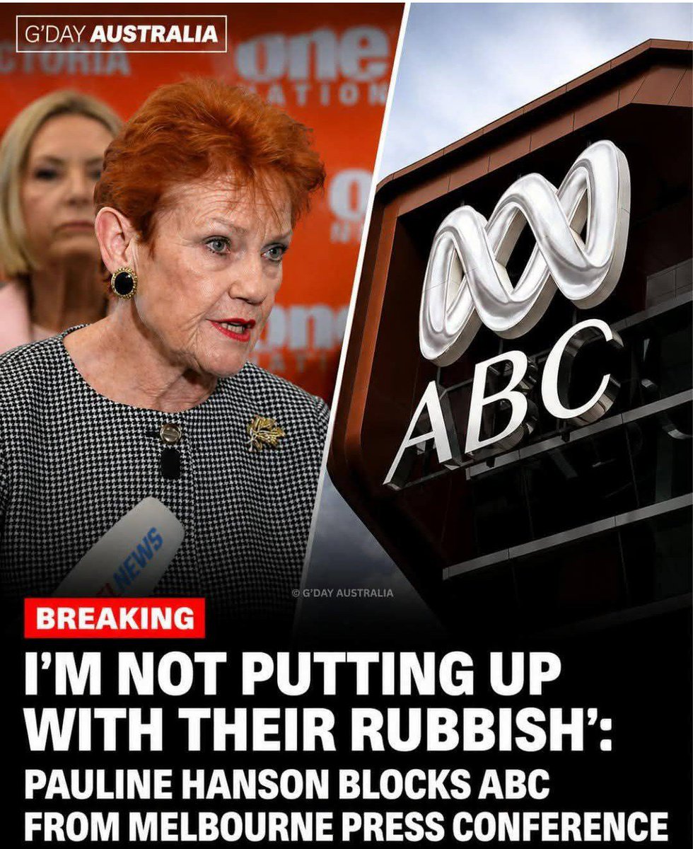JimThom90458694's tweet photo. Defund the ABC they supposed violence against women.

Fact Gina is taking court action. https://t.co/fgCJAsoesJ