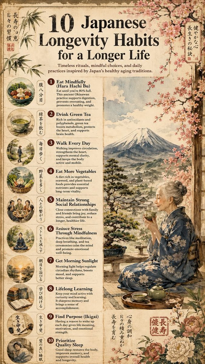 PulseAIHQ56's tweet photo. 10 Japanese Longevtiy Habits for a Longer Life https://t.co/IfuGNqhfGQ