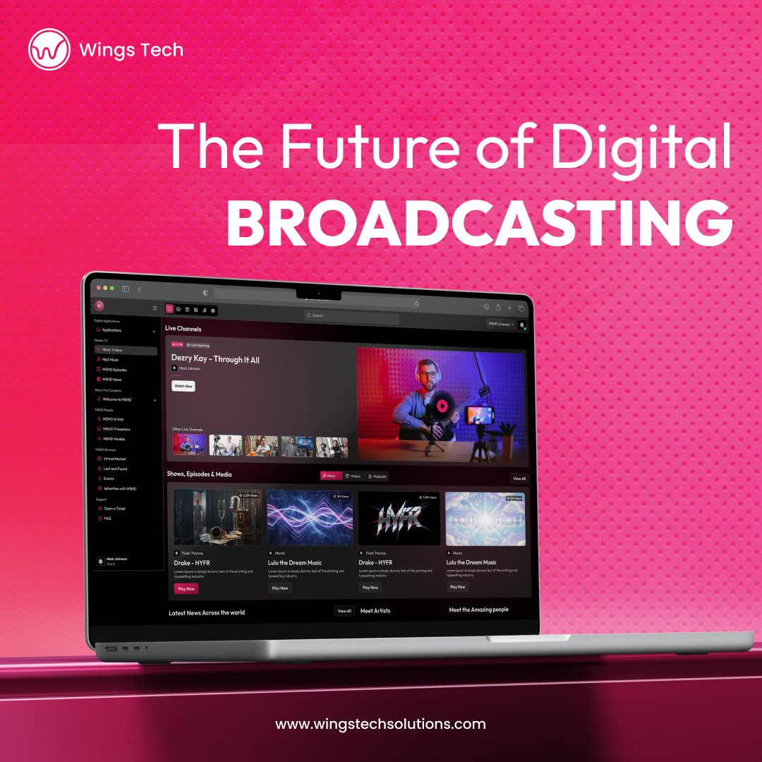 wingstech's tweet photo. Digital broadcasting gets a makeover!🎥📡
The future of content delivery is in your hands with the innovative digital broadcasting platform.
Behance: https://t.co/pba8oc6jWo
Dribbble:
https://t.co/GU6Qfi9wXM
Pinterest: https://t.co/WEqw1THHxE
#DigitalBroadcasting #LiveStreaming https://t.co/v42hTh4WqX