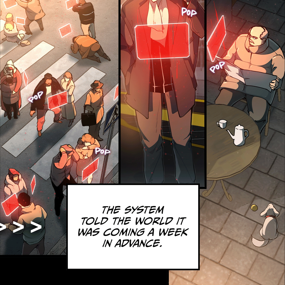ActusAuthor's tweet photo. The System gave the world one week's notice before the apocalypse.

Humanity spent it killing each other.

He spent it eating pizza with his best friend.

NIGHTMARE REALM SUMMONER -Chapter 1, August 21 on WEBTOON
JP print edition from KADOKAWA
https://t.co/GEyZw3X51s

#webtoon https://t.co/e4gHAstvg0