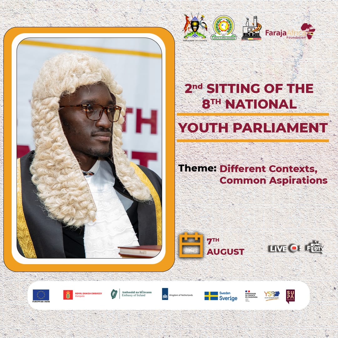 UG_FarajaAfrica's tweet photo. From the sub-national sittings, youth across Rwenzori, Acholi, the Central region and beyond have debated ideas, built consensus, and passed motions on issues that matter to their communities.

Now, those regional voices will come together at the #NationalYouthParliament, where dialogue will continue and shared priorities will take centre stage.

Mark your calendars and be part of these deliberations
#YouthParliamentUG
#SUPA