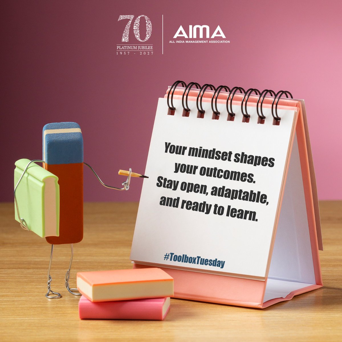 aimaindia's tweet photo. Success starts with the way you think. Stay open to new ideas, adapt to change, and never stop learning. Every mindset shift is a step towards better outcomes.

#GrowthMindset #ContinuousLearning #Adaptability #Leadership #ProfessionalGrowth https://t.co/0dpoUeoJSb