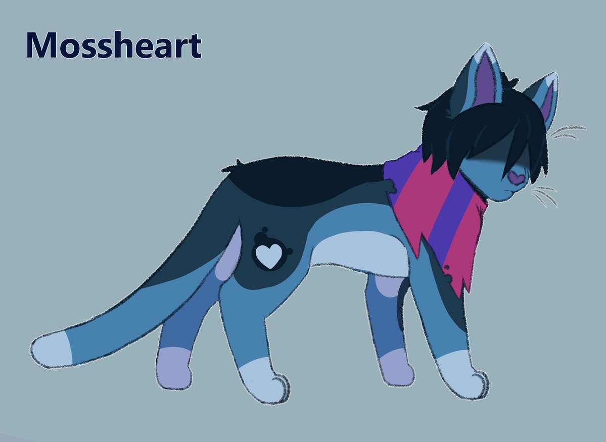 Chibi_Nub's tweet photo. Me and my partner, @CassieDoughGirl, created a Deltarune Warrior Cats AU together! ♥️I might work on making some more of the characters eventually. #Deltarune #Kris #WarriorCats https://t.co/VnJJVbaRX5