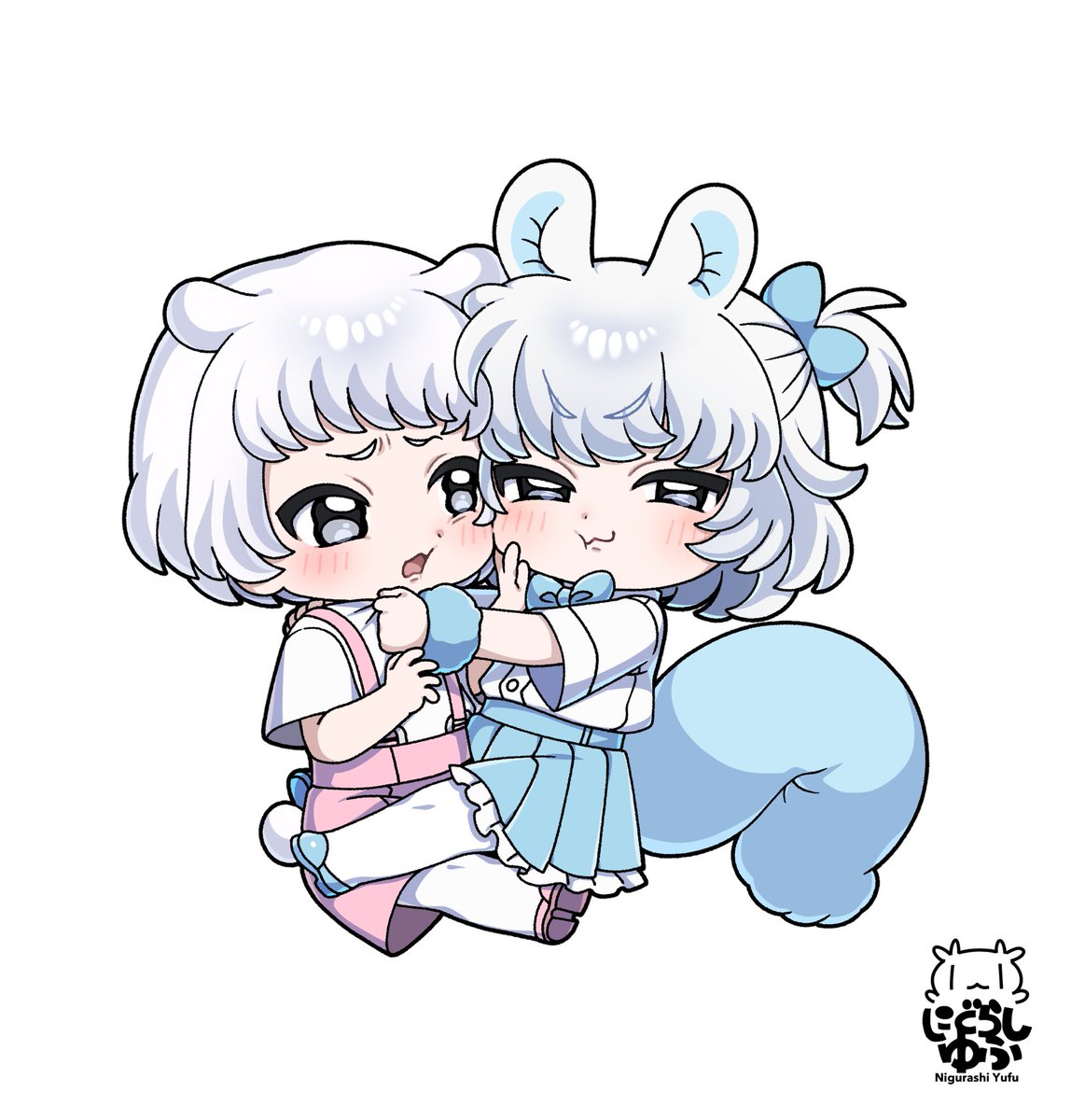 Nigurashi_Yufu's tweet photo. ⚠️擬人化注意⚠️
ちいかわ &amp; モモンガ https://t.co/FUIUMj1H4H