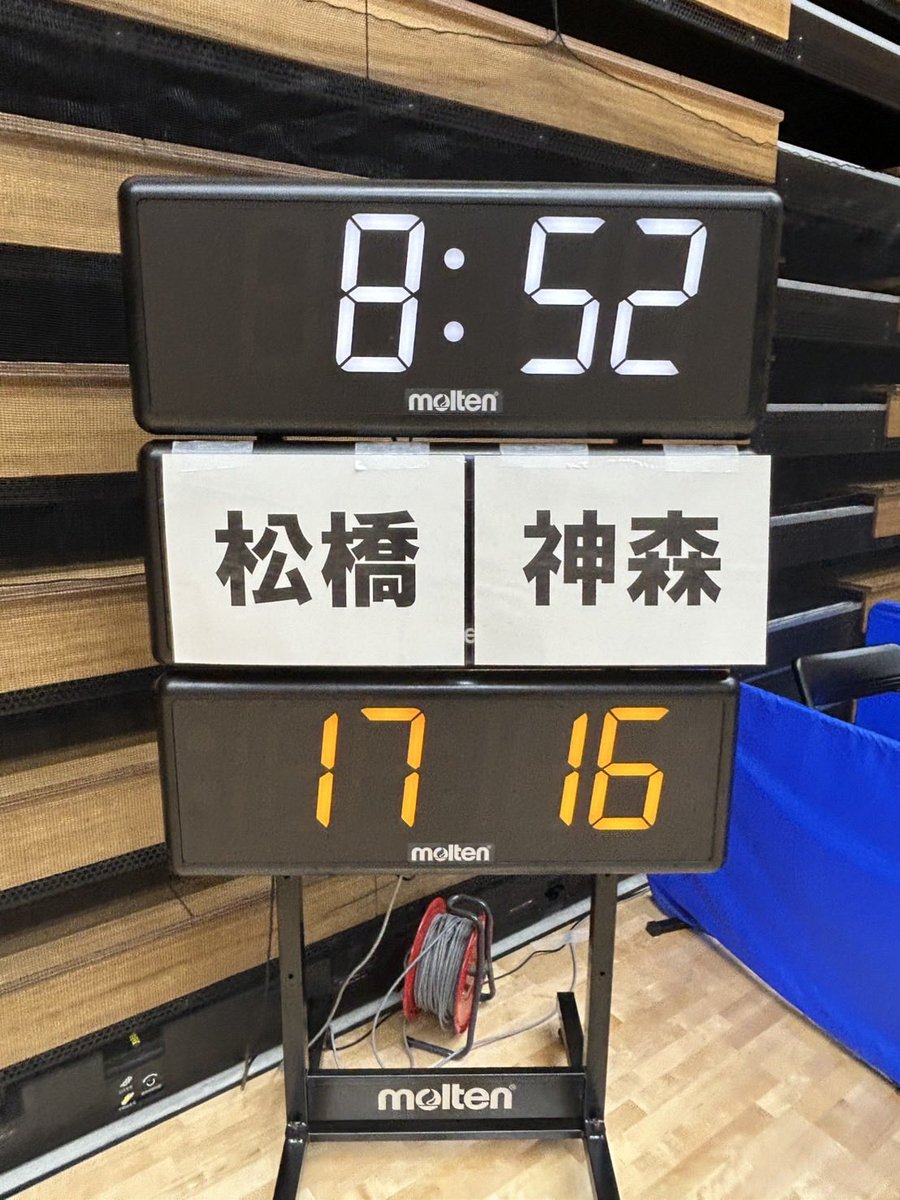 MiyazakiHand1's tweet photo. 令和８年度九州中学校体育大会
第５５回九州中学校ハンドボール大会
2回戦女子　前半終了 https://t.co/soAEmHw1SI