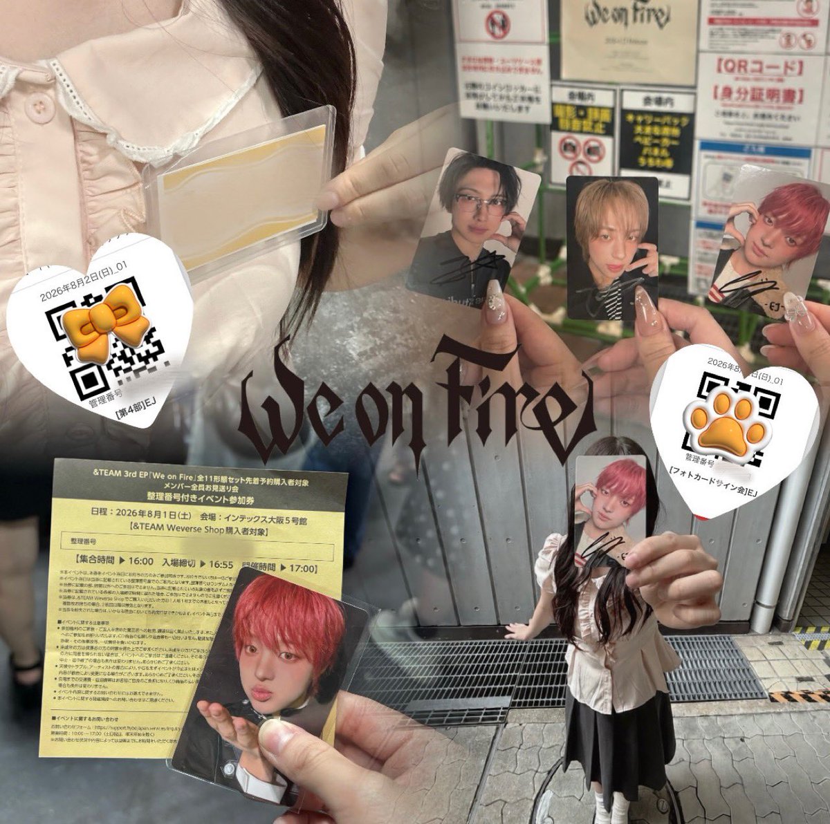 ej_ya_de's tweet photo. 2026.8.2 We on Fire 大阪　オフイベ #andTEAMオフイベ #andTEAM_EJ 

幸せいっぱいの時間でした🍊💕
EJがかけてくれた魔法、大切なお守りにするね🪄✨頑張れるパワーたくさんもらった🌟
いつも幸せをありがとうだいすき‼️🐾💞 https://t.co/hxyVOLCb7A