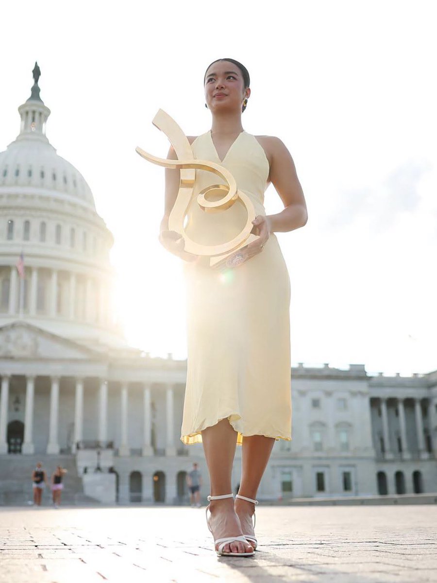PhilstarNews's tweet photo. SHE'S SERVING, ON AND OFF THE COURT 😍

The Mubadala DC Open shared a new set of photos featuring Alex Eala posing with her championship trophy at iconic spots around Washington, D.C., following her historic title run.

Captioned "Serving first ✨🏆," the post spotlighted the Filipina tennis star basking in her milestone victory after becoming the first Filipino to win a WTA Tour singles title at the 2026 Mubadala DC Open.

📷 Mubadala DC Open