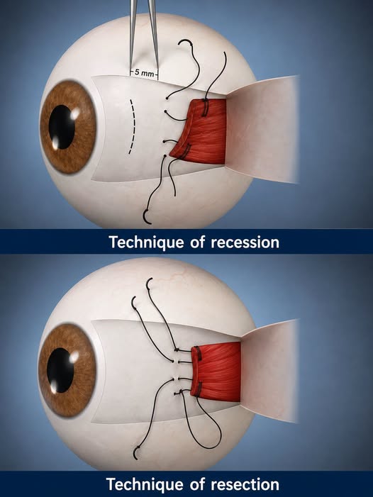 Jeffrey93981043's tweet photo. Understanding strabismus surgery: Recession weakens eye muscles, Resection strengthens them.
These two core techniques correct eye misalignment & help restore binocular vision.
Visit our homepage to learn more about eye health.
#Strabismus #Ophthalmology #EyeSurgery #VisionHealth https://t.co/3defmMY0cY