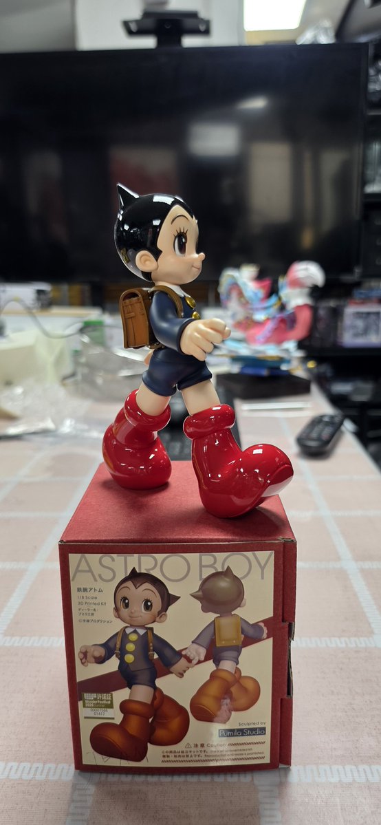 tjswo8592's tweet photo. 今回のWF2026夏で購入した「通学する アトム」、あっという間に完成しました!

すごく気に入っています。次に再販されたら、

もう一つ買いたいと思うくらいかわいいです!

#WF2026s #鉄腕アトム 
@plamogay https://t.co/o47HkFQWuo