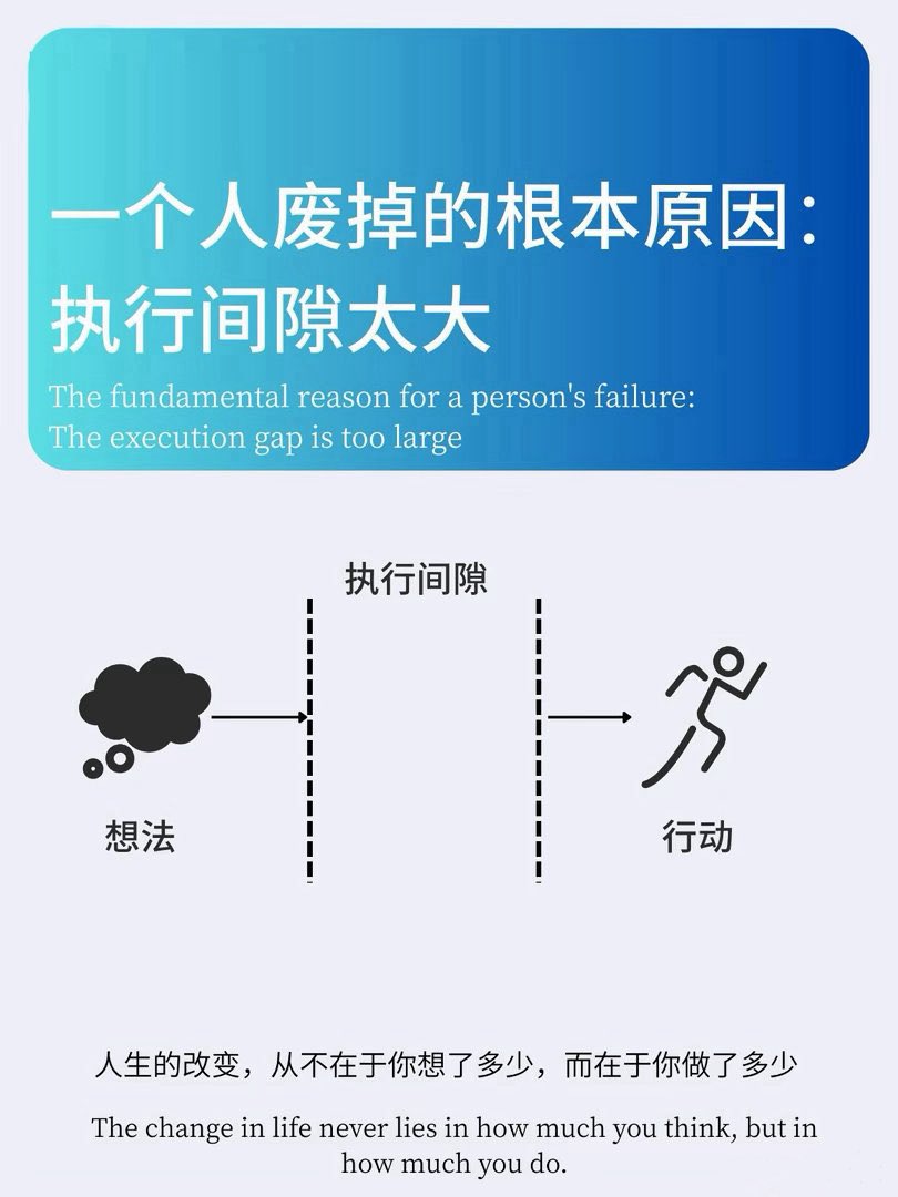 tingyun97's tweet photo. 想法和行动之间的距离，就是很多人跨不过去的鸿沟。 https://t.co/hGGbLvHIBQ