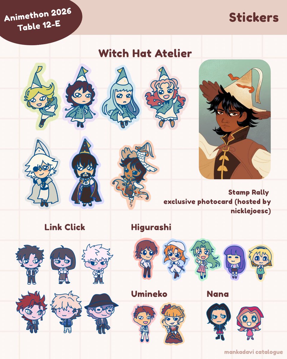 mankadavi's tweet photo. I'm at Animethon this year! Come say hi if you're in the area, I'm at table 12-E! https://t.co/L5tM1ZCi0q