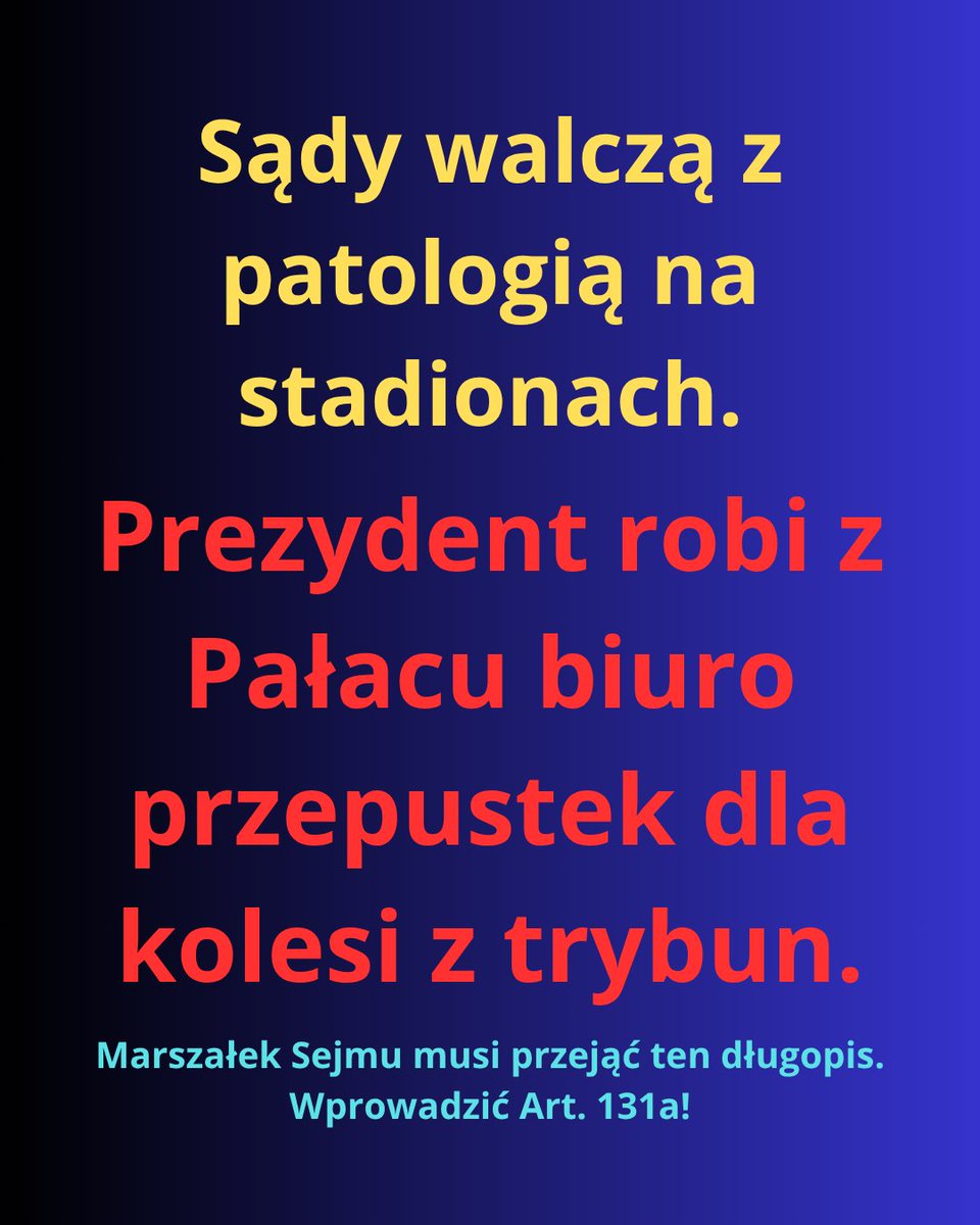 ruch_antypisior's tweet photo. @GiertychRoman Pałac Prezydencki stał się oficjalnym biurem przepustek dla stadionowych
 kolesi. Ułaskawianie patologii to jawne plucie w twarz wymiarowi 
sprawiedliwości. Stop bezkarności władzy. https://t.co/icGmVnxQ2F