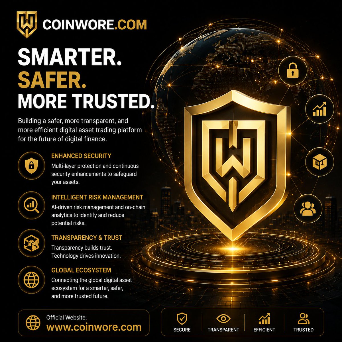 kkrg_'s tweet photo. 🚀 Security. Transparency. Innovation.

https://t.co/DpQPB0pdts — building a smarter, safer, and more trusted digital asset future.

🌐 https://t.co/M1oQ9WSxFs

#Crypto #Web3 #DigitalAssets #Coinwore https://t.co/pnrPbmWIES