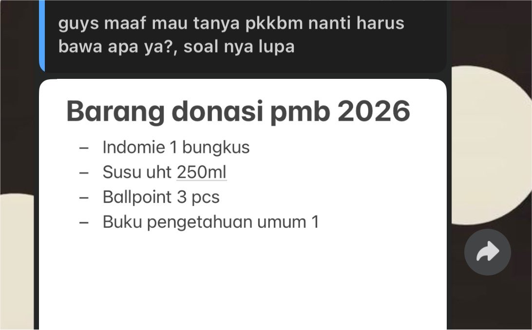 scothellaaa's tweet photo. alhamdulillah ada yang kirim.. soalnya gw lupa harus bawa apa aja https://t.co/baQGBC732E