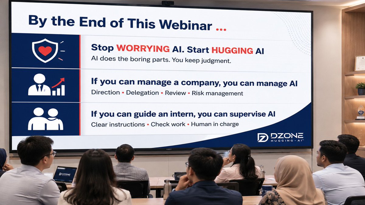 oritalk's tweet photo. Not started with AI yet? Don't worry, it's easier than you think. 
If you can manage a company, you can manage AI. 
If you can guide an intern, you can supervise AI. 

Webinar 13 Aug 👇
https://t.co/Ir10X4WCKl

#HRTech #AIinHR #huggingai https://t.co/lebsXThWac