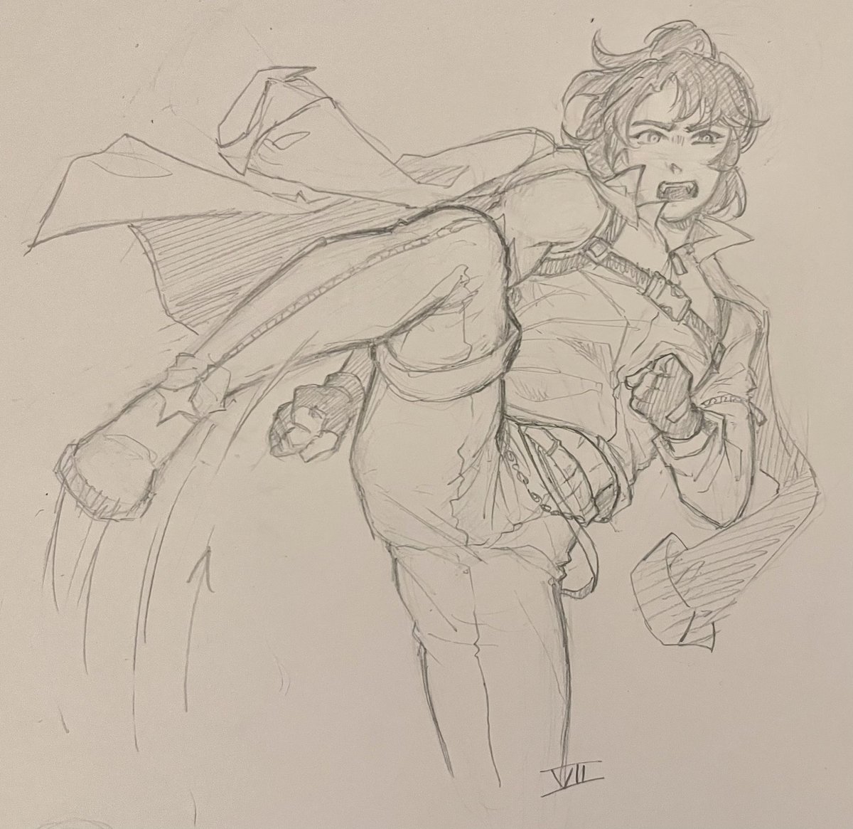 vii_sparks's tweet photo. trying to get better at drawing more dynamic poses. i messed up the perspective but lets all pls pls pls ignore that
#hsr #blazeweaver https://t.co/Mbpqga8OYb