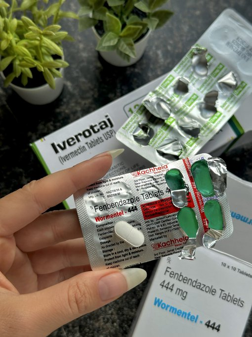_Ivermectincure's tweet photo. 🚨 UPDATE: I am starting fenbendazole today alongside my dad, who is recovering from colon cancer.

We have carefully considered that fenbendazole ("Fenben") may enhance the effects of ivermectin, which we are both taking at adjusted dosages.

Fenbendazole is a dewormer that targets larvae and adult parasites that may contribute to:

• Respiratory issues
• Difficulty absorbing nutrients
• Chronic constipation
• Digestive impairment
• Autoimmune conditions
• Tumor development
• Psoriasis and eczema
• Low iron
• And more

I'm taking 222 mg once every other day, along with 24 mg of ivermectin every morning after a 12+ hour fast. I follow it with a shot containing 1 tbsp of olive oil and 1 tbsp of lemon juice.

My dad is taking 444 mg of fenbendazole once daily, along with 72 mg of ivermectin daily.

We are still very early in this experiment and have not noticed any side effects—positive or negative. We suspect it may take some time before we observe any changes.

Healing is always possible. We live by this mantra and will continue to share updates as they come.

Visit: https://t.co/EeKlejIEtA

#CancerResearch #Ivermectin #Fenbendazole