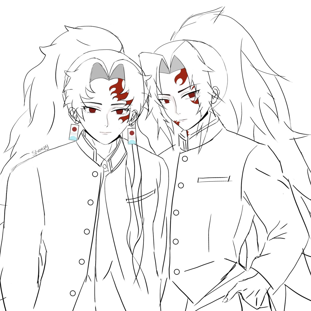 sheepy043's tweet photo. 因为太喜欢所以练习画了起来
就从自己的doll开始吧😌 https://t.co/BQSgHuJRZ0