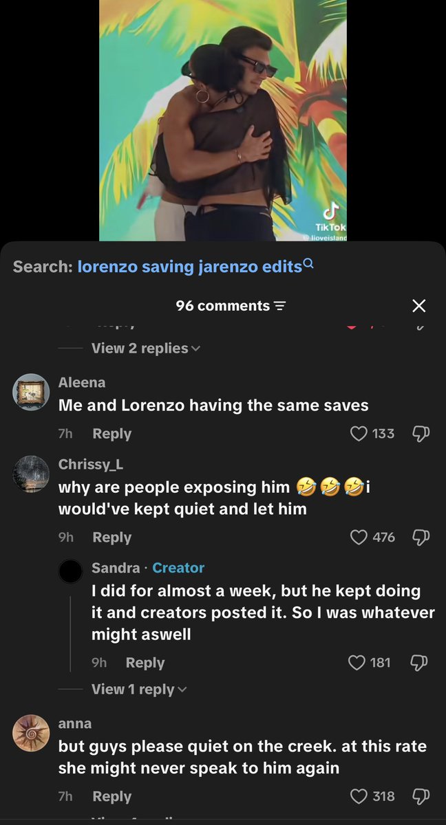 MarinaImaan's tweet photo. So basically people have been keeping quiet about Lorenzo saving Jarenzo edits but now it’s being exposed they’re all coming out exposing him lmaoo idk how Jasmine is going to feel about this #loveisland #loveislanduk https://t.co/m1uW6DBuoV