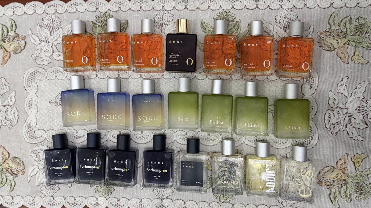 amelicarch's tweet photo. wts parfume HMNS 170k ya no box.
HMNS : 
- orgsm 4
- ⁠farhampton 4 
- ⁠sore 1
- ⁠darker shade of orgsm 1 
- ⁠alpha 1 
- ⁠unrosed 1
- ⁠addict 1 
langsung dm aja yaa 🙌🏻✨
#zonajajan #bealanjaㅤ https://t.co/3epuscTdFu