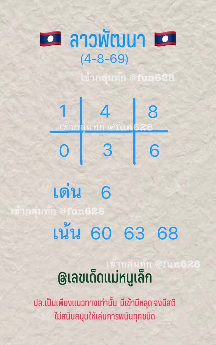 Aommei12's tweet photo. 🇱🇦🇱🇦  👇🏻มาแล้วจ้าาาา !👇🏻 🇱🇦🇱🇦

📌กติกา
1. กดติดตาม แม่หนูเล็ก @Aommei12 
2. กดไลน์ กดแชร์ โพสนี้
3. ทายผล 2 ตัวล่างลาว วันนี�� 🇱🇦
4. ทายถูก สุ่มแจก 2 คน รับเครดิตแทงฟรี 200฿
5. ทายได้คนละ 1 เลข
6. ปิดรับทายผล 20.00น

👇🏻ขอให้โชคดีกันนะลูกๆ 👇🏻

เริ่มมมมมม!!มาาา

พิกัดรวย!! :  👇🏻
 https://t.co/MU0KRtisfI