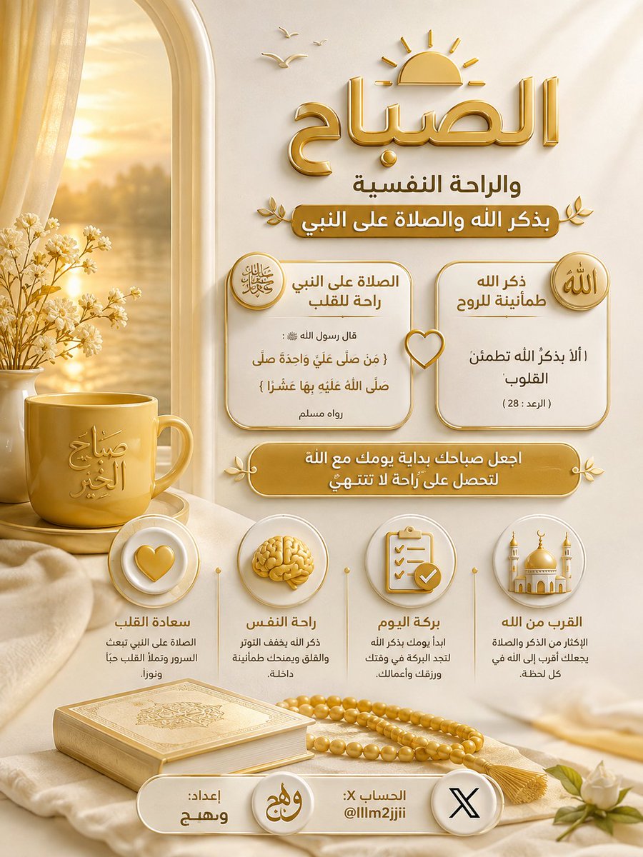 lllm2jjii's tweet photo. ↴•`
.
.
.
.
.
.
البدايات التي تبدأ بذكر الله والصلاة على النبي ﷺ تكسو اليوم ببركة لا تزول وراحة تسكن الأعماق🌤
...
#صباح_الخير_والسعادة 
#اذكرو_الله_وصلوا_على_النبي https://t.co/mgfu2nTBMT