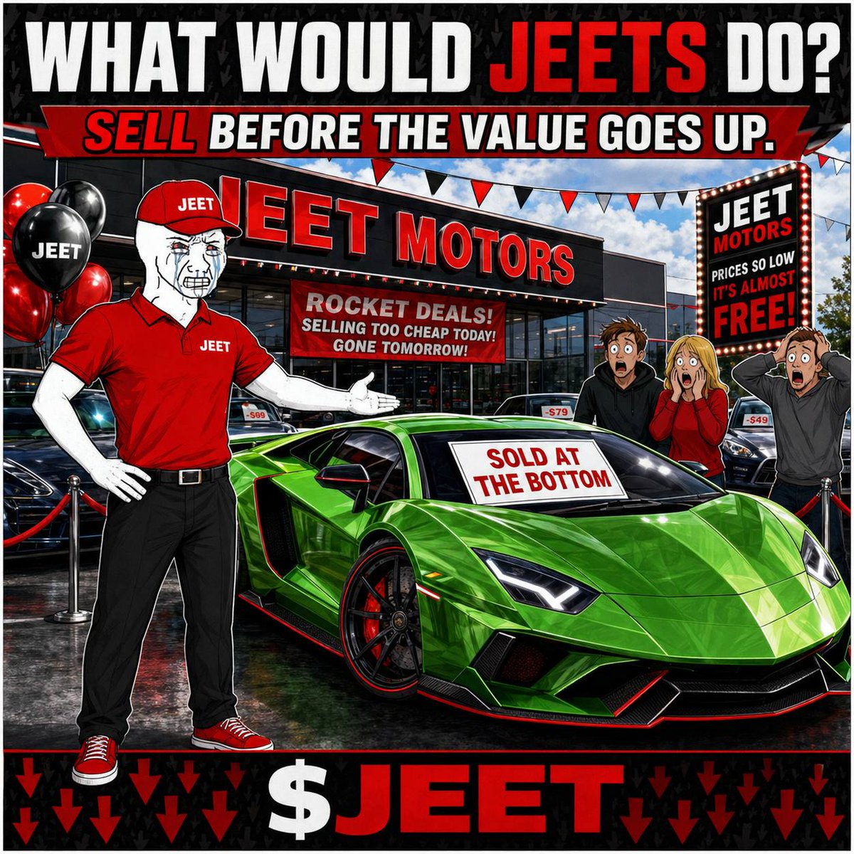 Jeets4MickeyDs's tweet photo. No lambo for you $jeets 

McDonalds Stock Rewards for you.

$MCDx sent to your wallets every 15 min. https://t.co/x70vNlBAVh