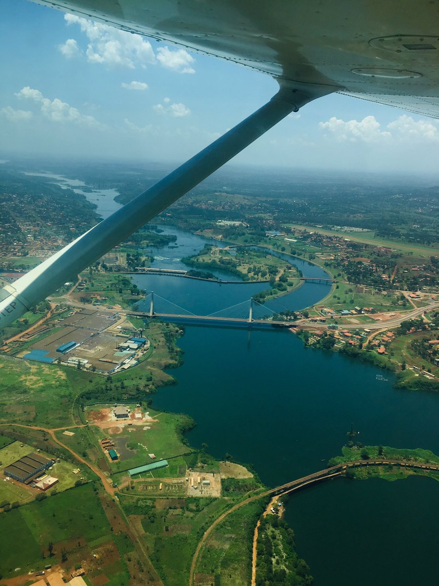 DerekNseko's tweet photo. Pretty decent view for the privilege of landing at Jinja Airport https://t.co/WPAPuCwr4J