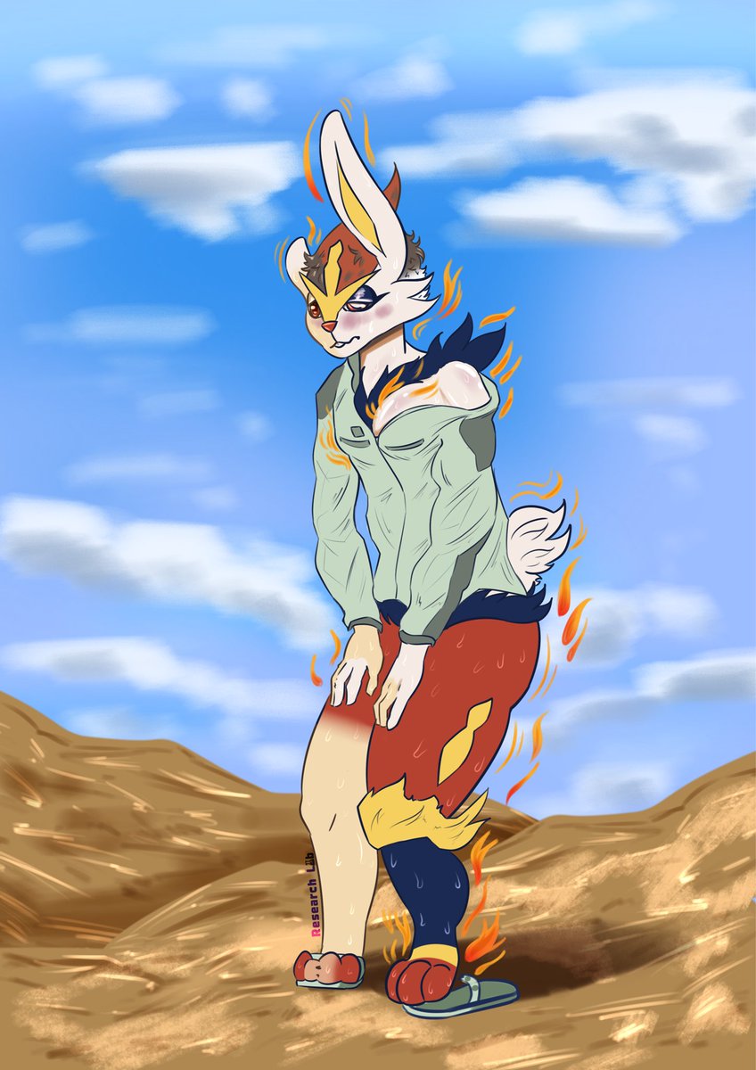 xresearchlabx's tweet photo. Commission for Cinderthon on DA
“Ugh, It’s been such a tough marathon…it feels like my legs are burning up…”

As he continued to jog, feeling the heat in every step…was it just him or was it getting hotter?
#TF #TFTG #PokemonTf #furry #commissionㅤ https://t.co/IjWF8qqN5r